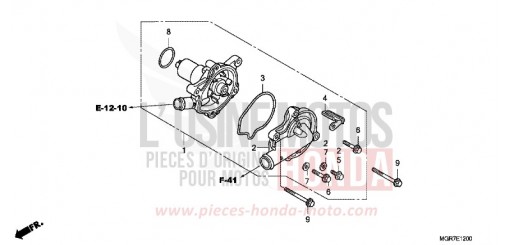 WATER PUMP VT750SB de 2011